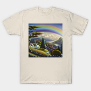 Fantasy cartoon Landscape Dreamland T-Shirt